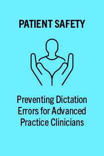 ANE 221127.0 Preventing Dictation Errors for Advanced Practice Clinicians Banner